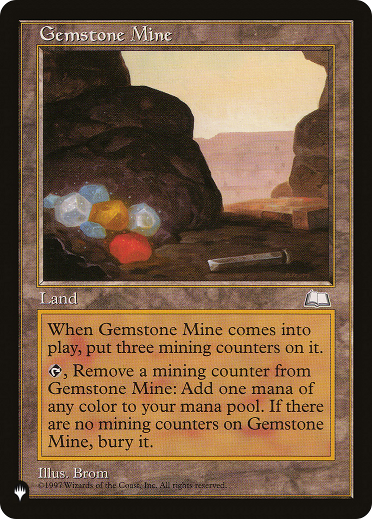 Gemstone Mine (WTH) [The List Reprints] | Exor Games New Glasgow