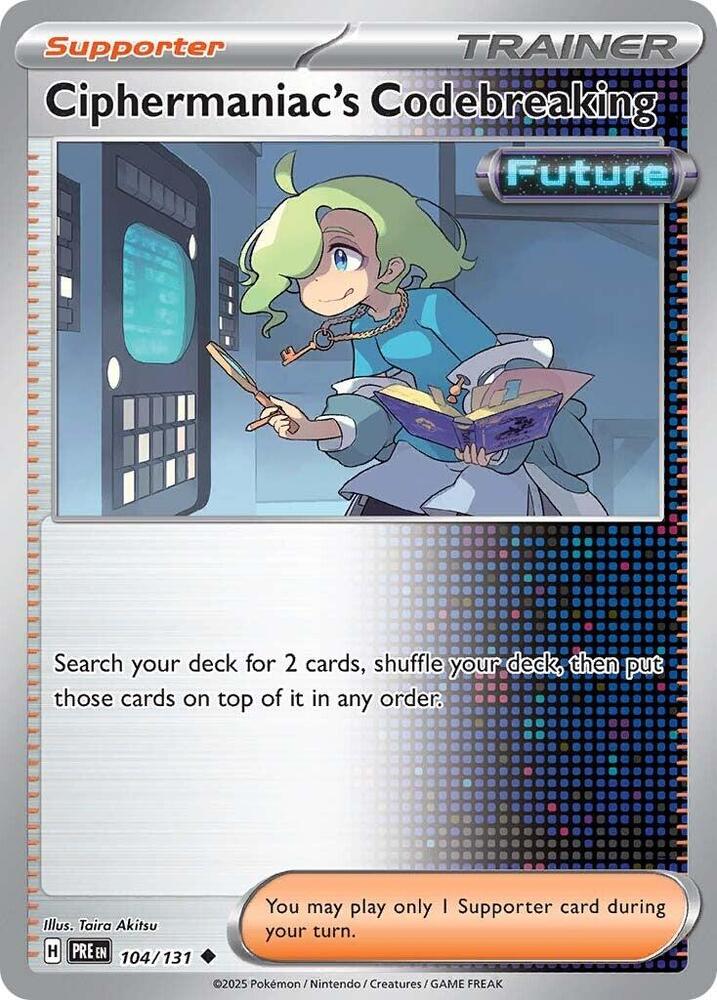 Ciphermaniac's Codebreaking (104/131) [Scarlet & Violet: Prismatic Evolutions] | Exor Games New Glasgow