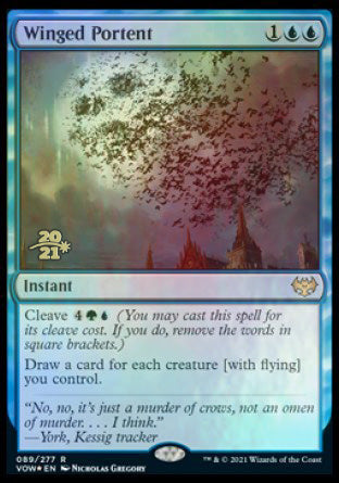 Winged Portent [Innistrad: Crimson Vow Prerelease Promos] | Exor Games New Glasgow