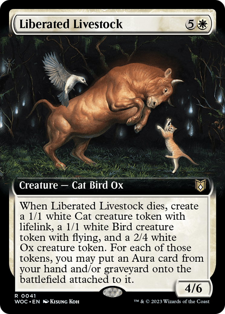 Liberated Livestock (Extended Art) [Wilds of Eldraine Commander] | Exor Games New Glasgow
