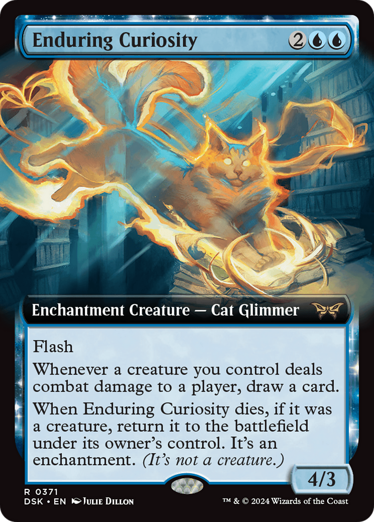 Enduring Curiosity (Extended Art) [Duskmourn: House of Horror] | Exor Games New Glasgow