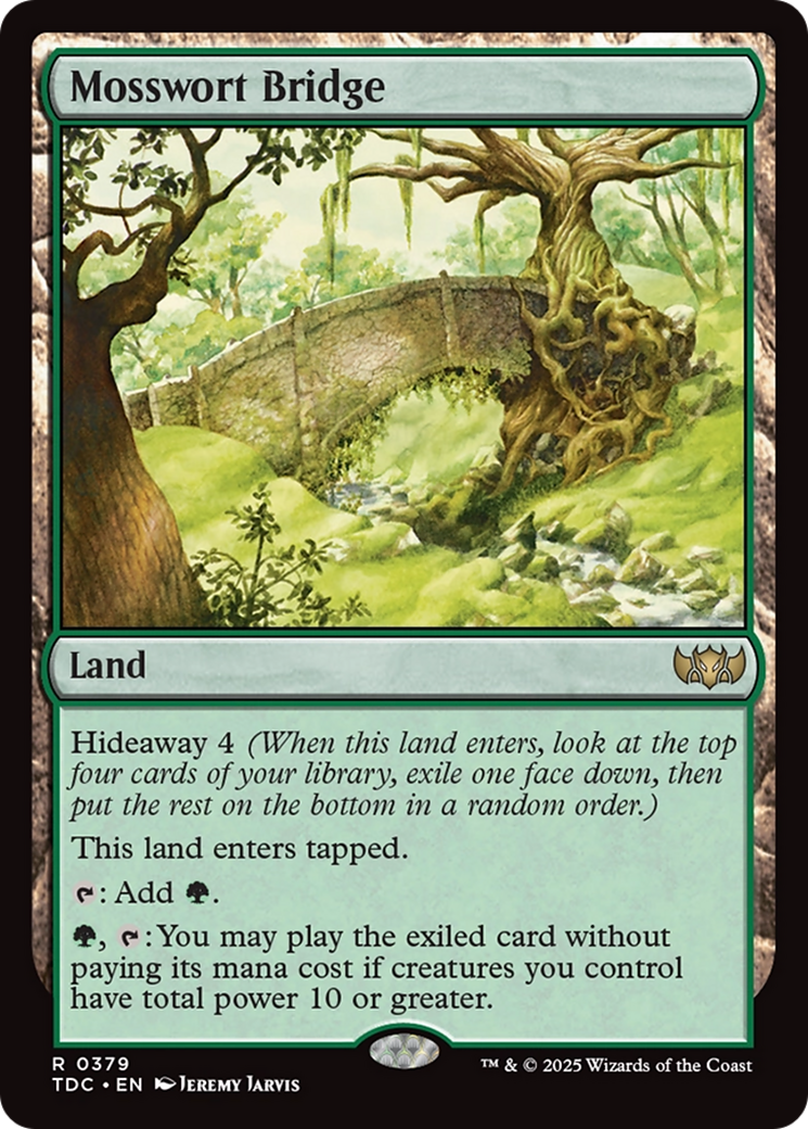Mosswort Bridge [Tarkir: Dragonstorm Commander] | Exor Games New Glasgow