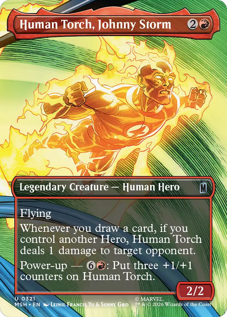 Human Torch, Johnny Storm (Borderless) [Marvel Super Heroes] | Exor Games New Glasgow