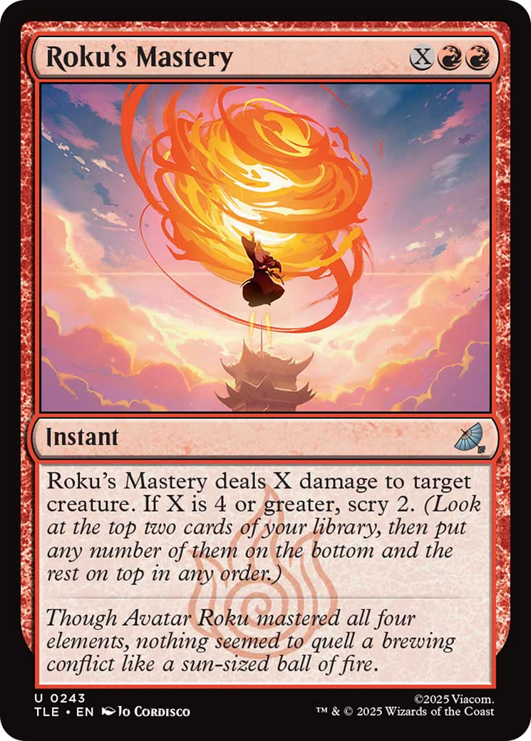 Roku's Mastery [Avatar: The Last Airbender: Eternal-Legal] | Exor Games New Glasgow