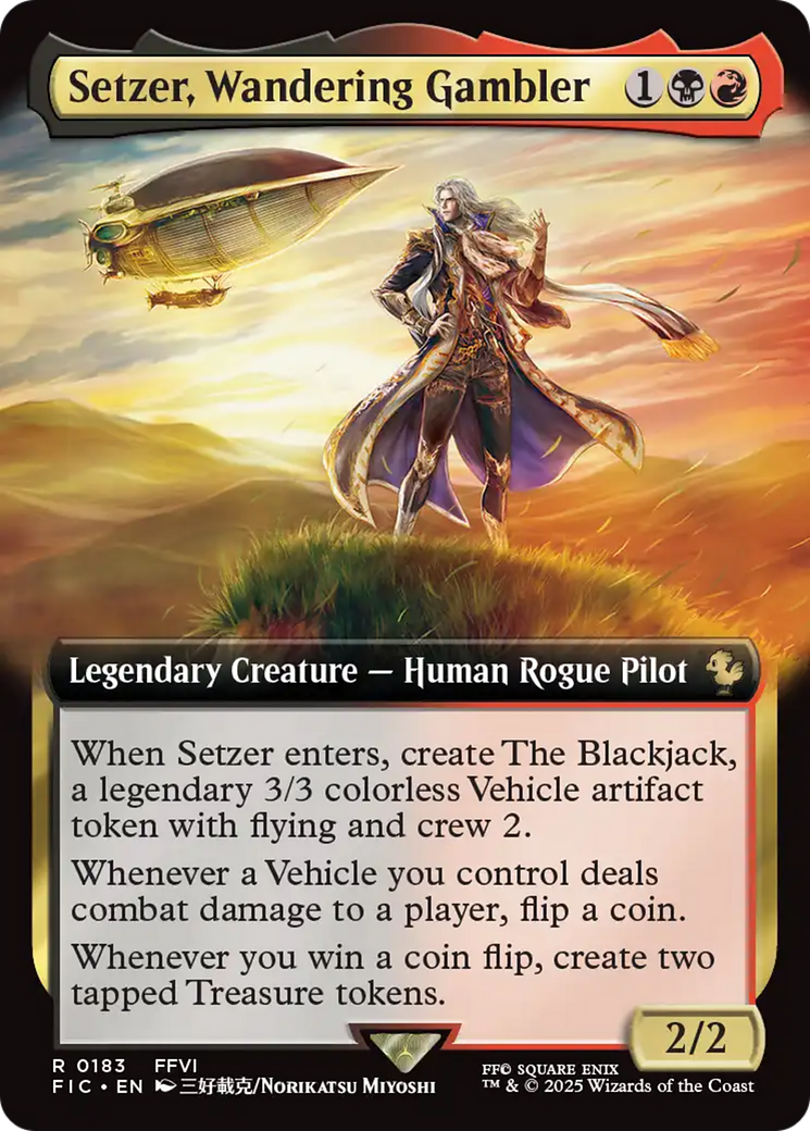 Setzer, Wandering Gambler (Extended Art) [FINAL FANTASY Commander] | Exor Games New Glasgow