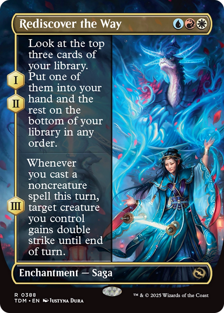 Rediscover the Way (Borderless) [Tarkir: Dragonstorm] | Exor Games New Glasgow