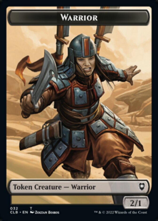 Warrior // Inkling Double-Sided Token [Commander Legends: Battle for Baldur's Gate Tokens] | Exor Games New Glasgow