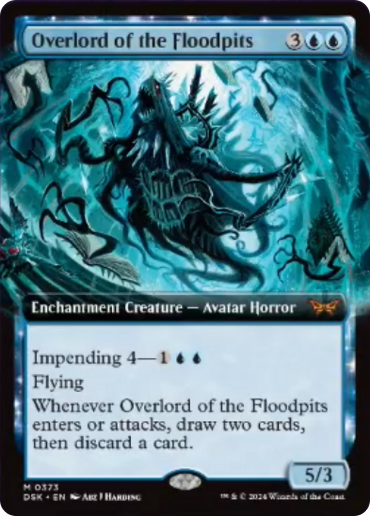 Overlord of the Floodpits (Extended Art) [Duskmourn: House of Horror] | Exor Games New Glasgow