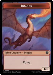 Dragon // Kor Ally Double-Sided Token [Commander Masters Tokens] | Exor Games New Glasgow