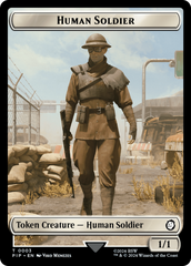 Settlement // Human Soldier Double-Sided Token [Fallout Tokens] | Exor Games New Glasgow