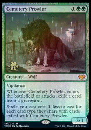 Cemetery Prowler [Innistrad: Crimson Vow Prerelease Promos] | Exor Games New Glasgow