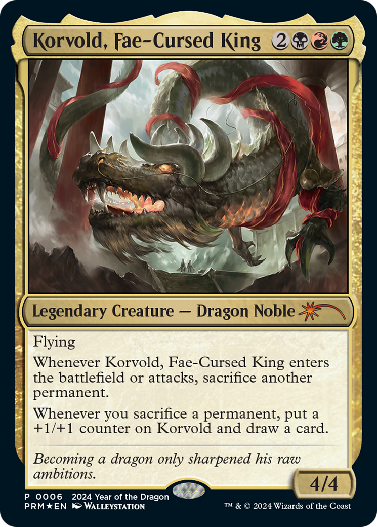 Korvold, Fae-Cursed King (Year of the Dragon 2024) [Standard Showdown Promos] | Exor Games New Glasgow