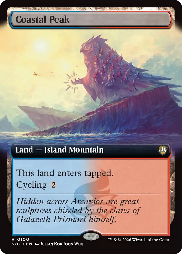 Coastal Peak (Extended Art) [Secrets of Strixhaven Commander] | Exor Games New Glasgow