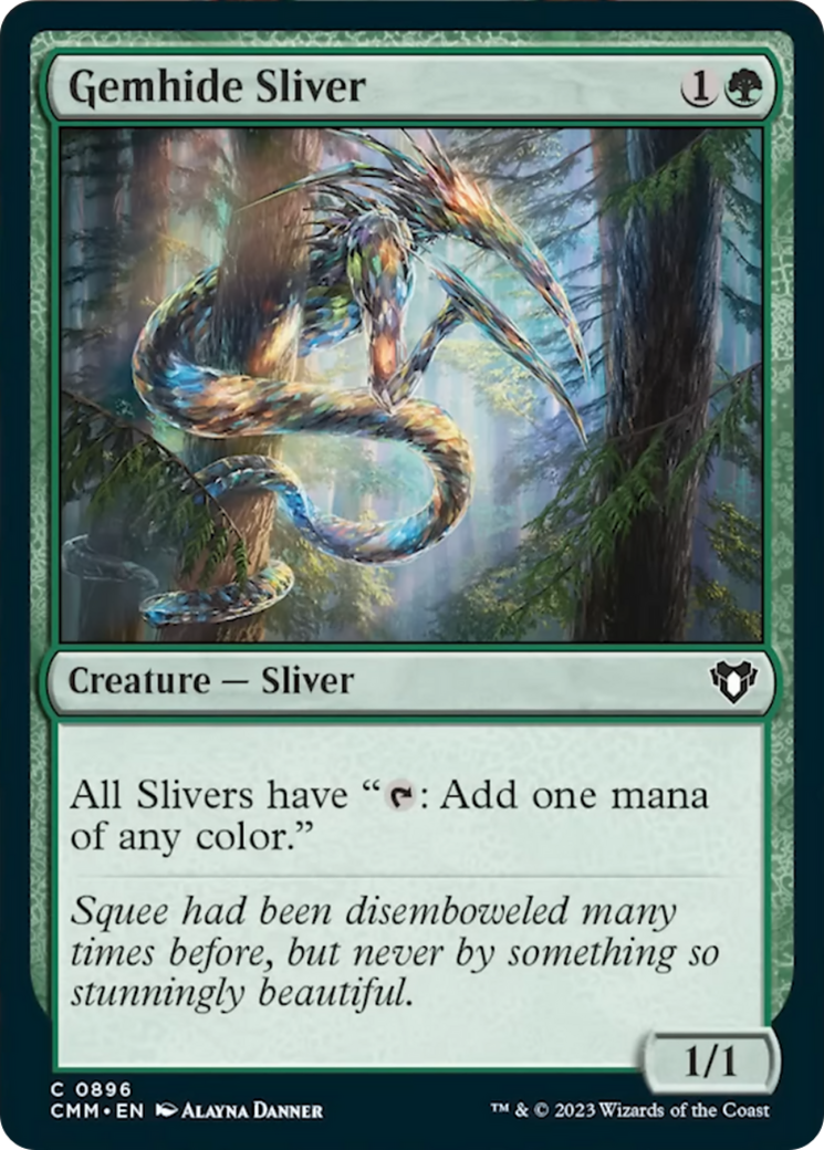 Gemhide Sliver [Commander Masters] | Exor Games New Glasgow