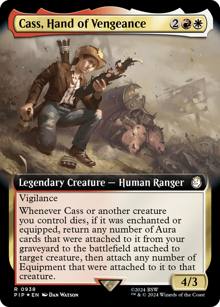 Cass, Hand of Vengeance (Extended Art) (Surge Foil) [Fallout] | Exor Games New Glasgow