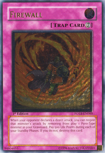 Firewall [FOTB-EN060] Ultimate Rare | Exor Games New Glasgow