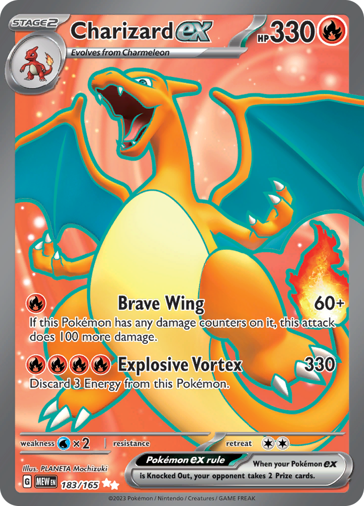 Charizard ex (183/165) [Scarlet & Violet 151] | Exor Games New Glasgow