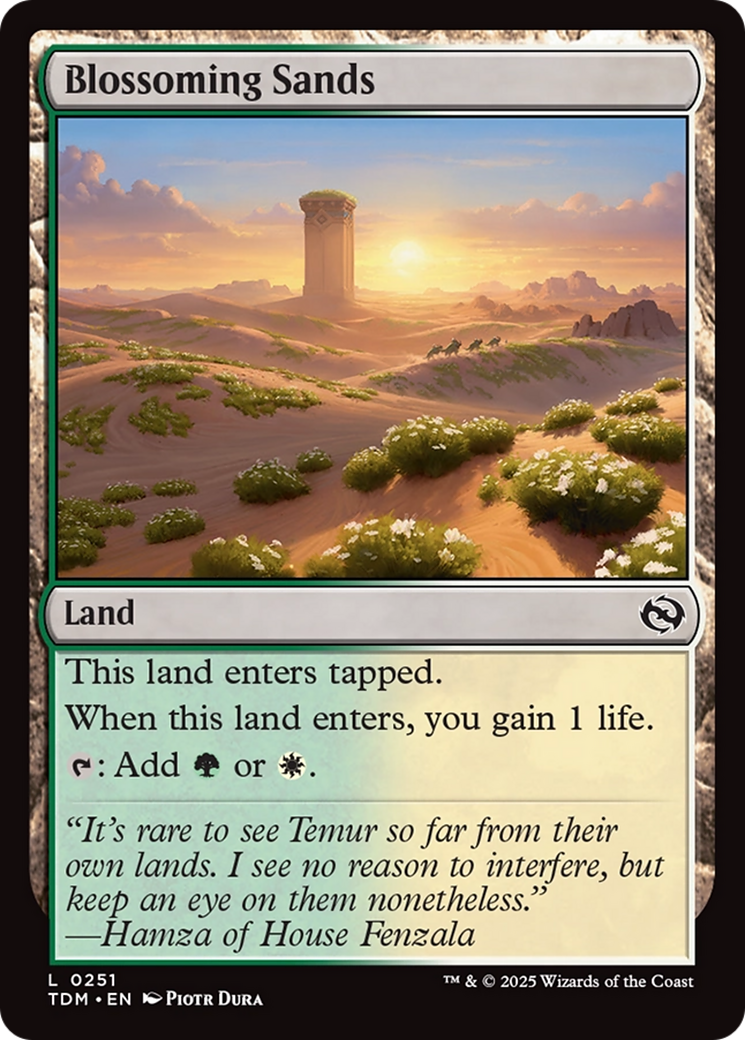 Blossoming Sands [Tarkir: Dragonstorm] | Exor Games New Glasgow