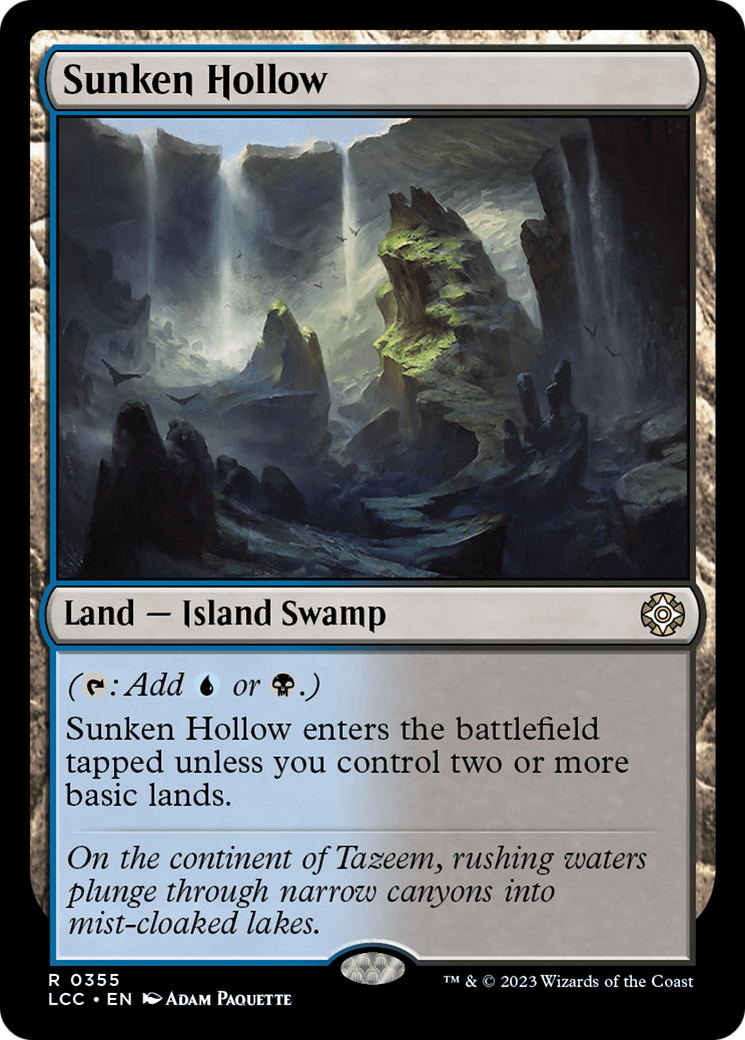 Sunken Hollow [The Lost Caverns of Ixalan Commander] | Exor Games New Glasgow