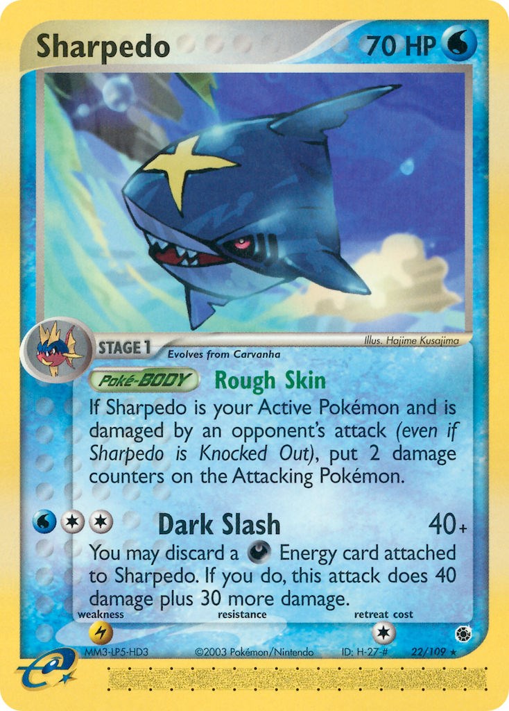Sharpedo (22/109) [EX: Ruby & Sapphire] | Exor Games New Glasgow