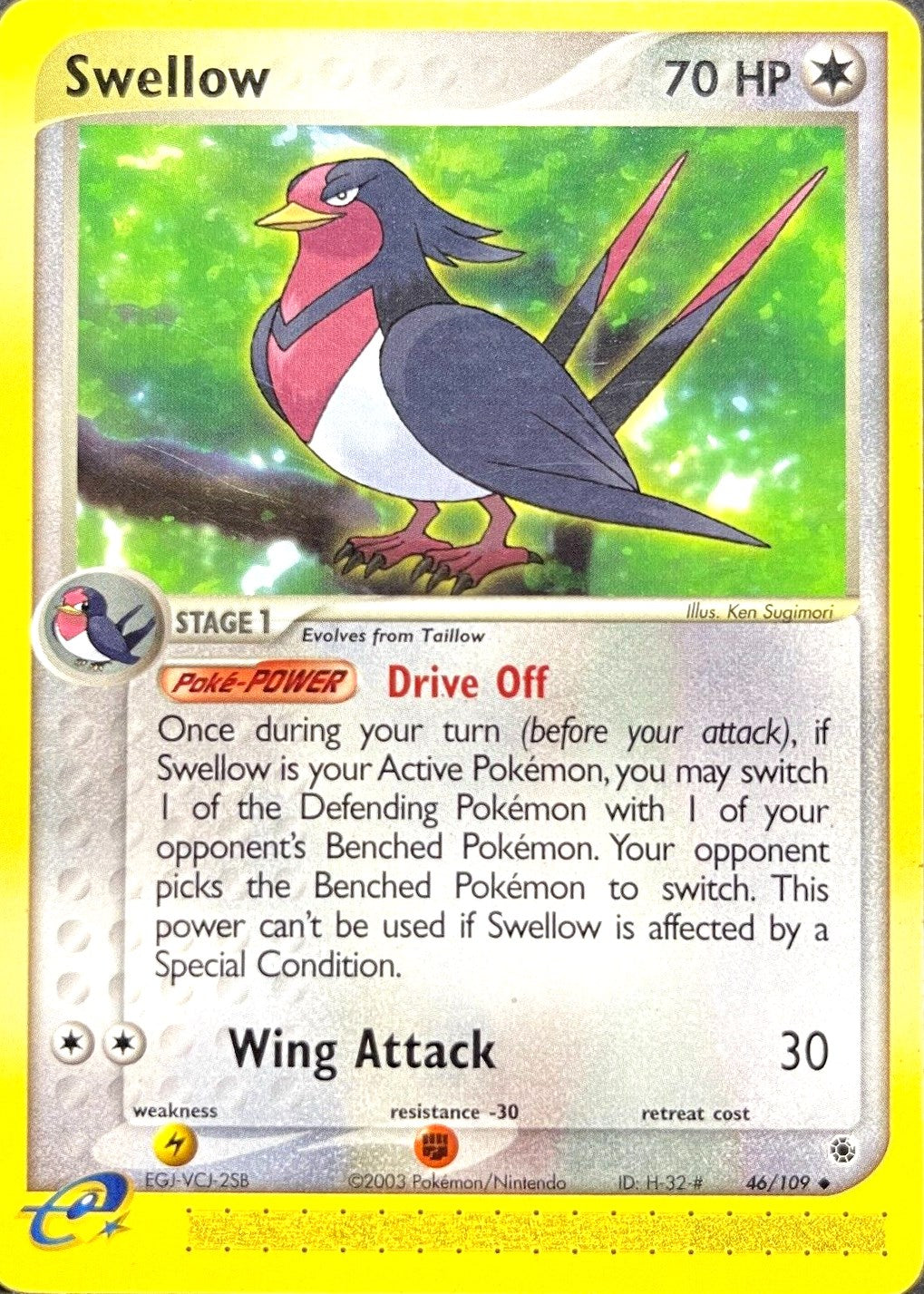 Swellow (46/109) [EX: Ruby & Sapphire] | Exor Games New Glasgow