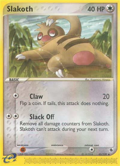 Slakoth (45/109) [EX: Ruby & Sapphire] | Exor Games New Glasgow