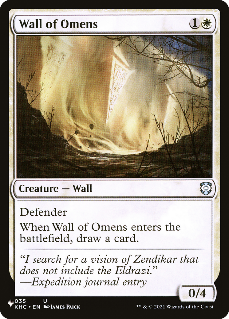 Wall of Omens (KHC) [The List] | Exor Games New Glasgow