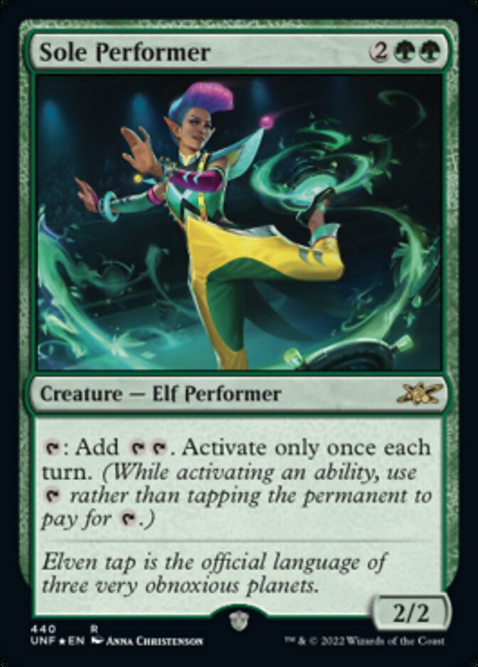 Sole Performer (Galaxy Foil) [Unfinity] | Exor Games New Glasgow
