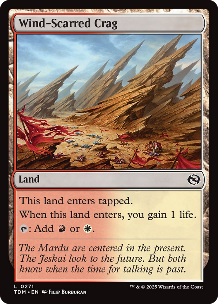 Wind-Scarred Crag [Tarkir: Dragonstorm] | Exor Games New Glasgow