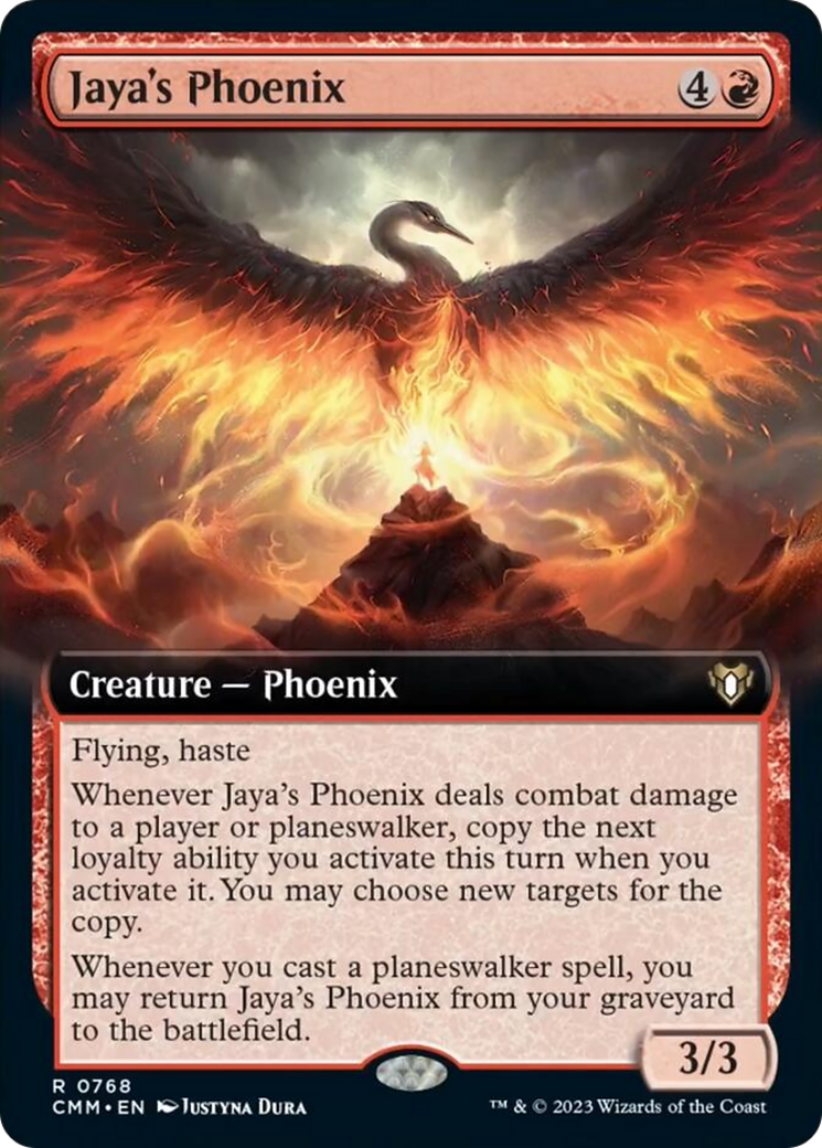 Jaya's Phoenix (Extended Art) [Commander Masters] | Exor Games New Glasgow