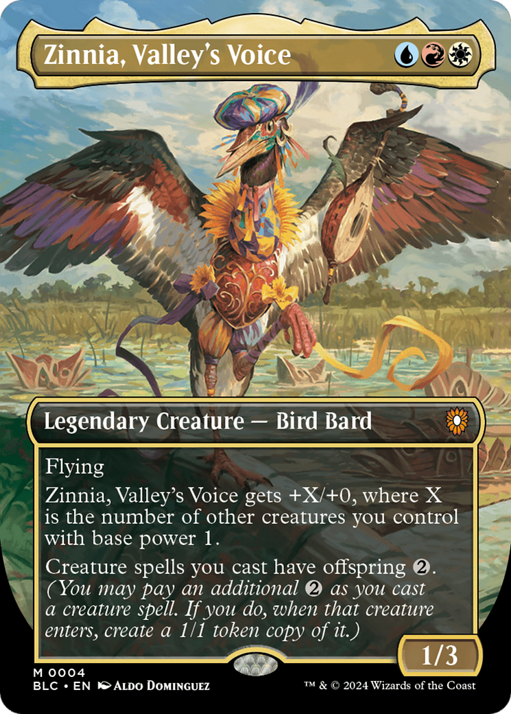 Zinnia, Valley's Voice (Borderless) [Bloomburrow Commander] | Exor Games New Glasgow