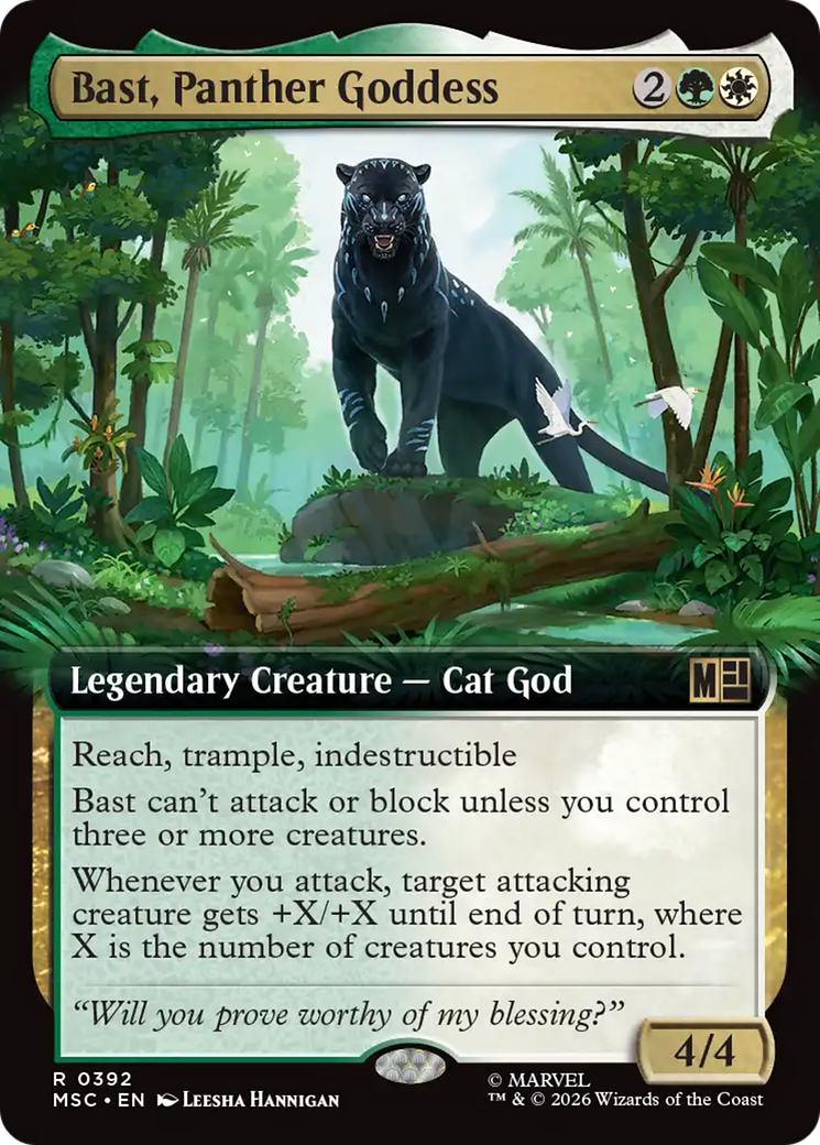 Bast, Panther Goddess (Extended Art) [Marvel Super Heroes Commander] | Exor Games New Glasgow