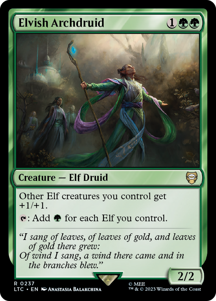 Elvish Archdruid [The Lord of the Rings: Tales of Middle-Earth Commander] | Exor Games New Glasgow