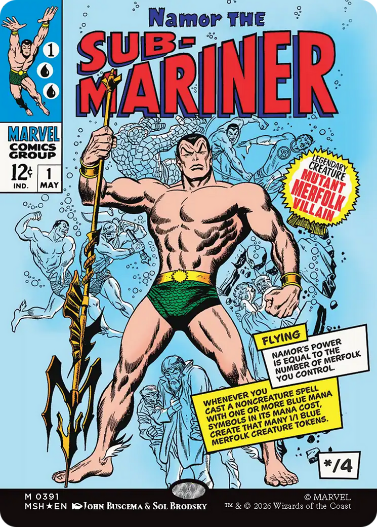 Namor The Sub-Mariner (Borderless) [Marvel Super Heroes] | Exor Games New Glasgow