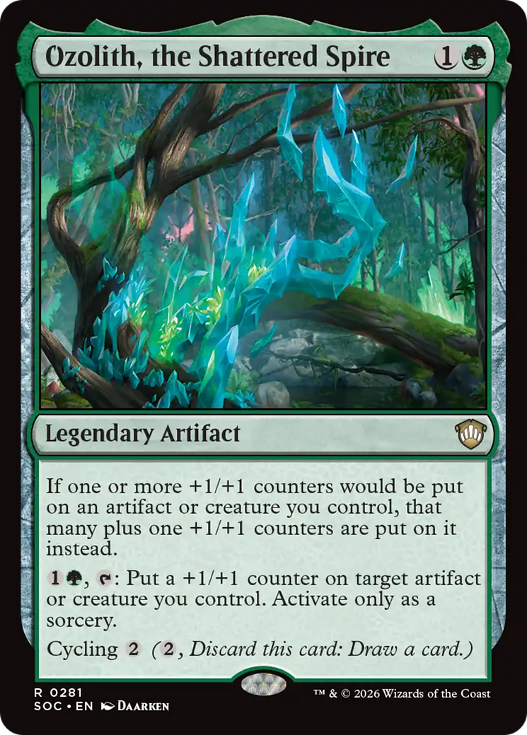 Ozolith, the Shattered Spire [Secrets of Strixhaven Commander] | Exor Games New Glasgow