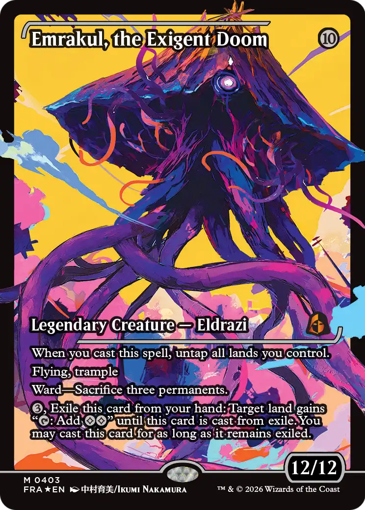 Emrakul, the Exigent Doom (Showcase) [Reality Fracture] | Exor Games New Glasgow