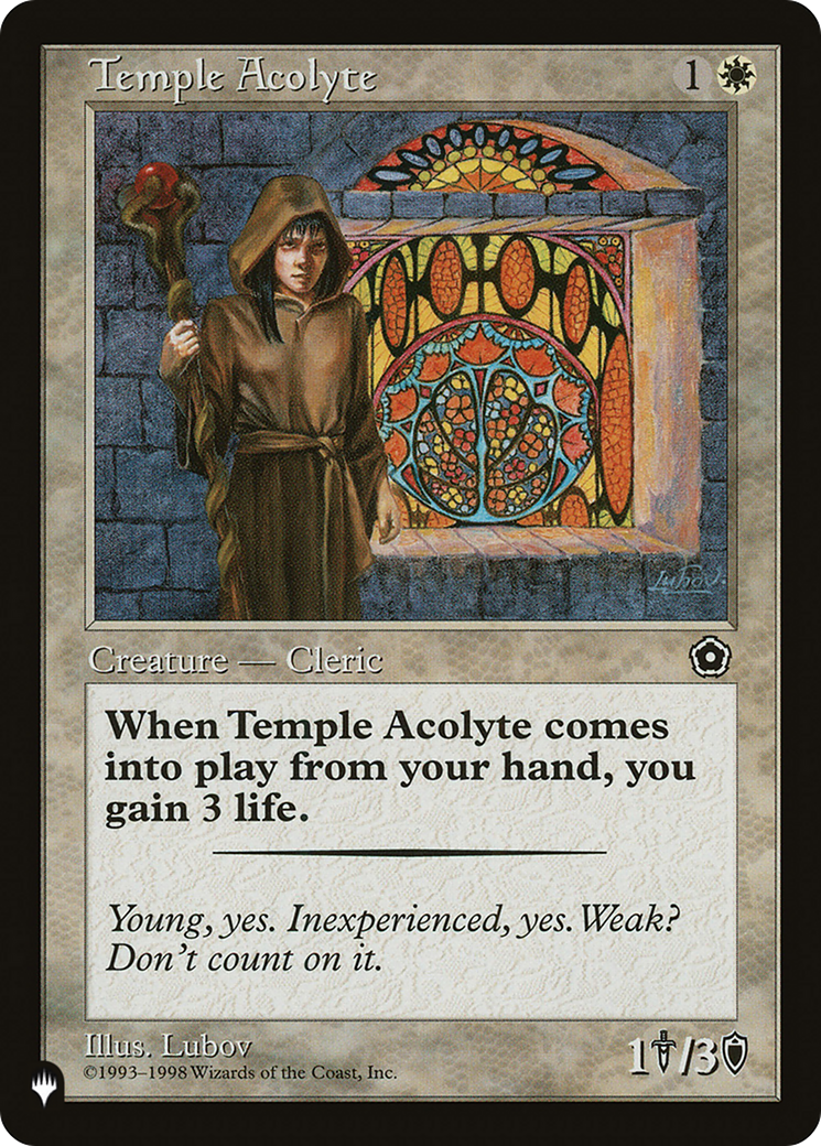 Temple Acolyte [The List Reprints] | Exor Games New Glasgow