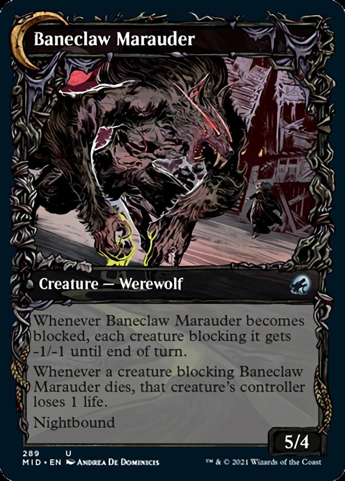 Baneblade Scoundrel // Baneclaw Marauder (Showcase Equinox) [Innistrad: Midnight Hunt] | Exor Games New Glasgow