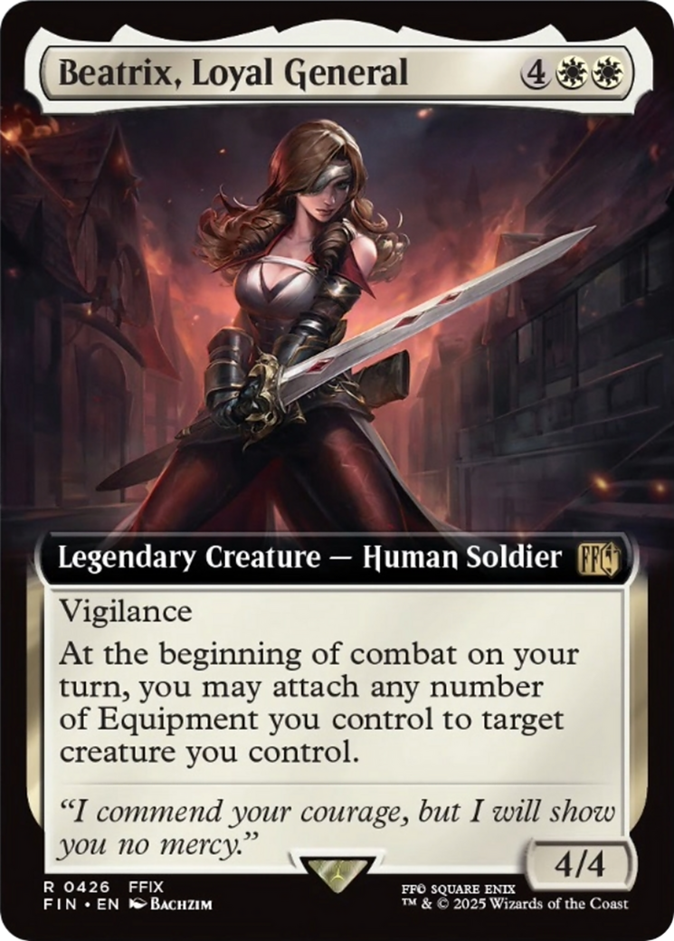 Beatrix, Loyal General (Extended Art) [FINAL FANTASY] | Exor Games New Glasgow