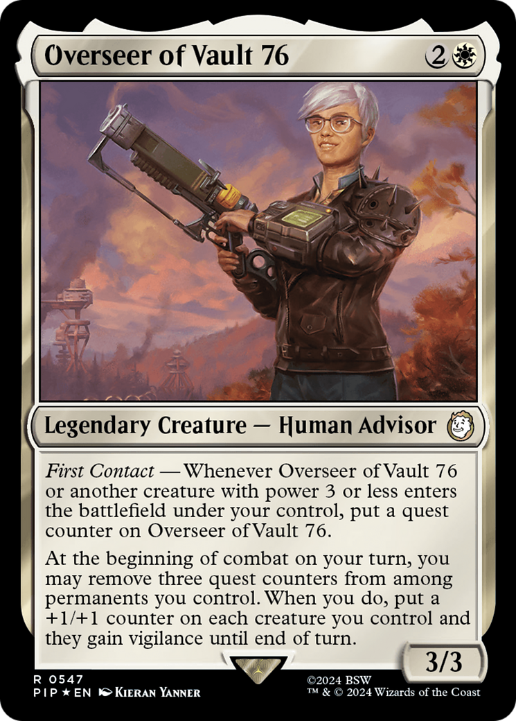 Overseer of Vault 76 (Surge Foil) [Fallout] | Exor Games New Glasgow