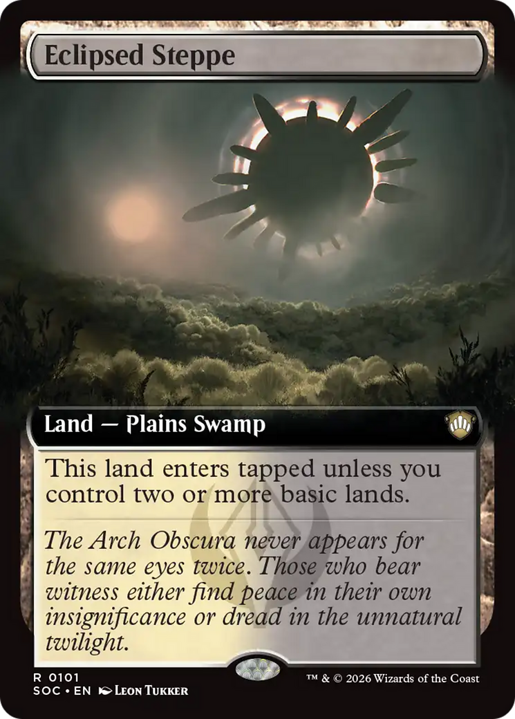 Eclipsed Steppe (Extended Art) [Secrets of Strixhaven Commander] | Exor Games New Glasgow