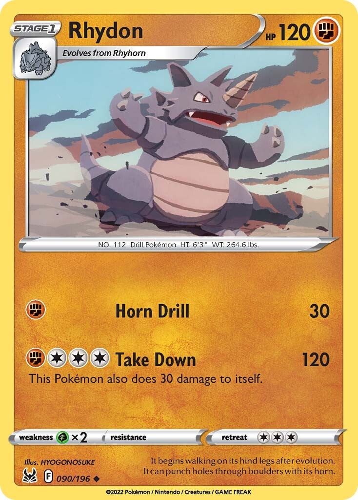 Rhydon (090/196) [Sword & Shield: Lost Origin] | Exor Games New Glasgow