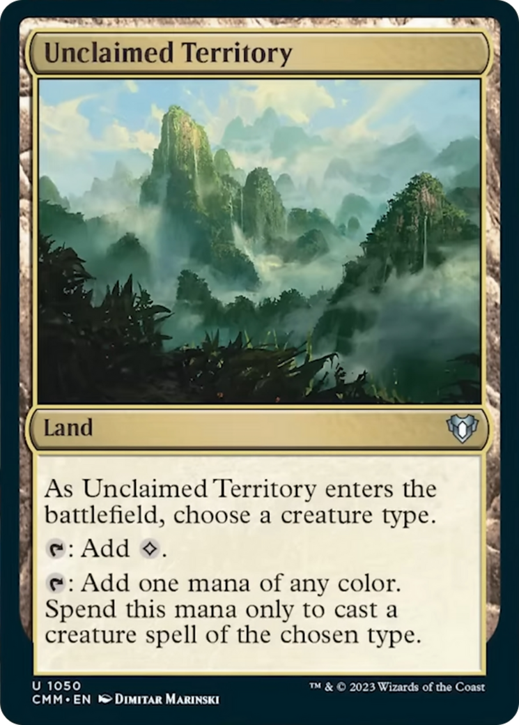 Unclaimed Territory [Commander Masters] | Exor Games New Glasgow