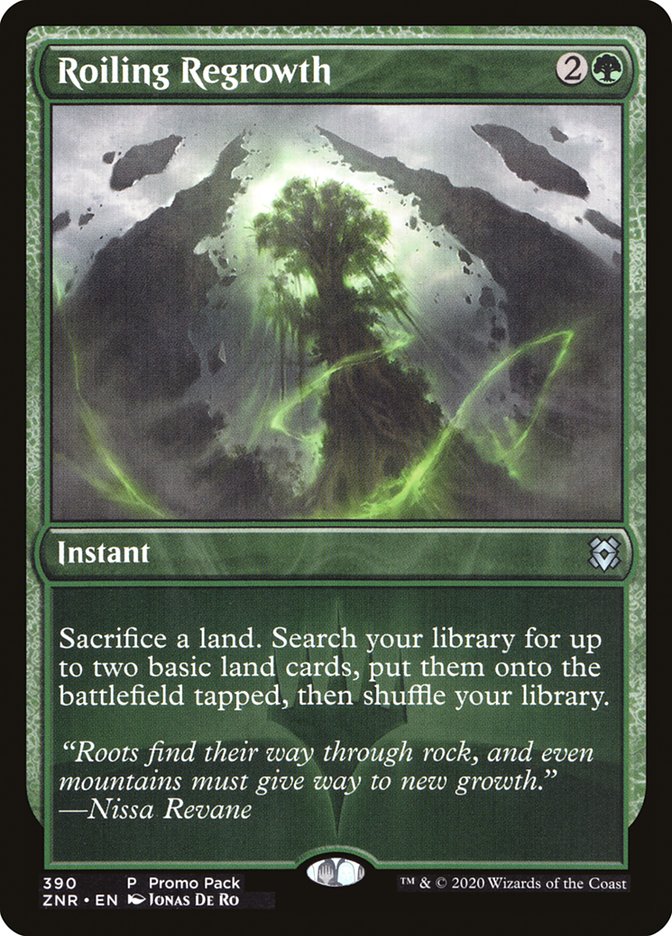 Roiling Regrowth (Promo Pack) [Zendikar Rising Promos] | Exor Games New Glasgow