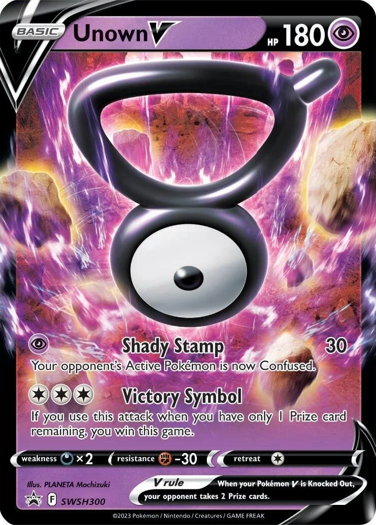 Unown V (SWSH300) [Sword & Shield: Black Star Promos] | Exor Games New Glasgow