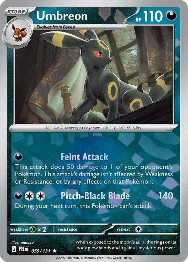 Umbreon (059/131) (Poke Ball Pattern) [Scarlet & Violet: Prismatic Evolutions] | Exor Games New Glasgow