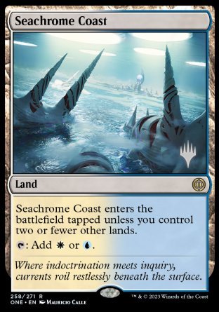 Seachrome Coast (Promo Pack) [Phyrexia: All Will Be One Promos] | Exor Games New Glasgow