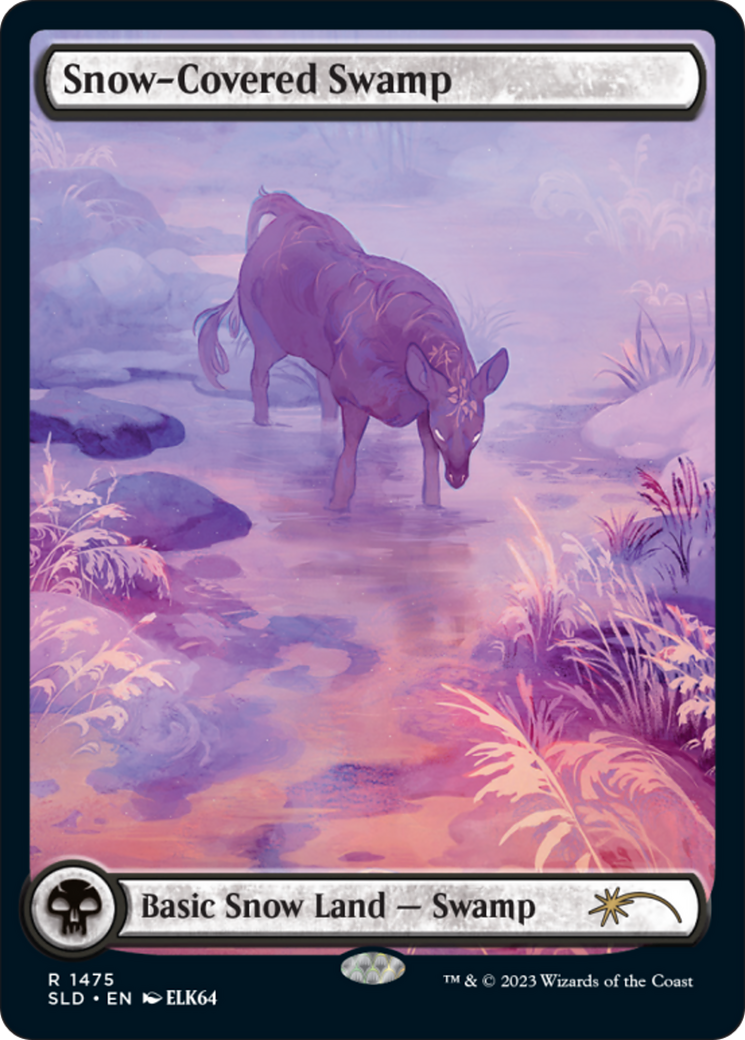 Snow-Covered Swamp (1475) (Rainbow Foil) [Secret Lair Drop Series] | Exor Games New Glasgow