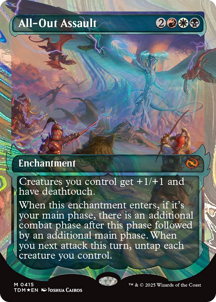 All-Out Assault (Showcase) (Halo Foil) [Tarkir: Dragonstorm] | Exor Games New Glasgow