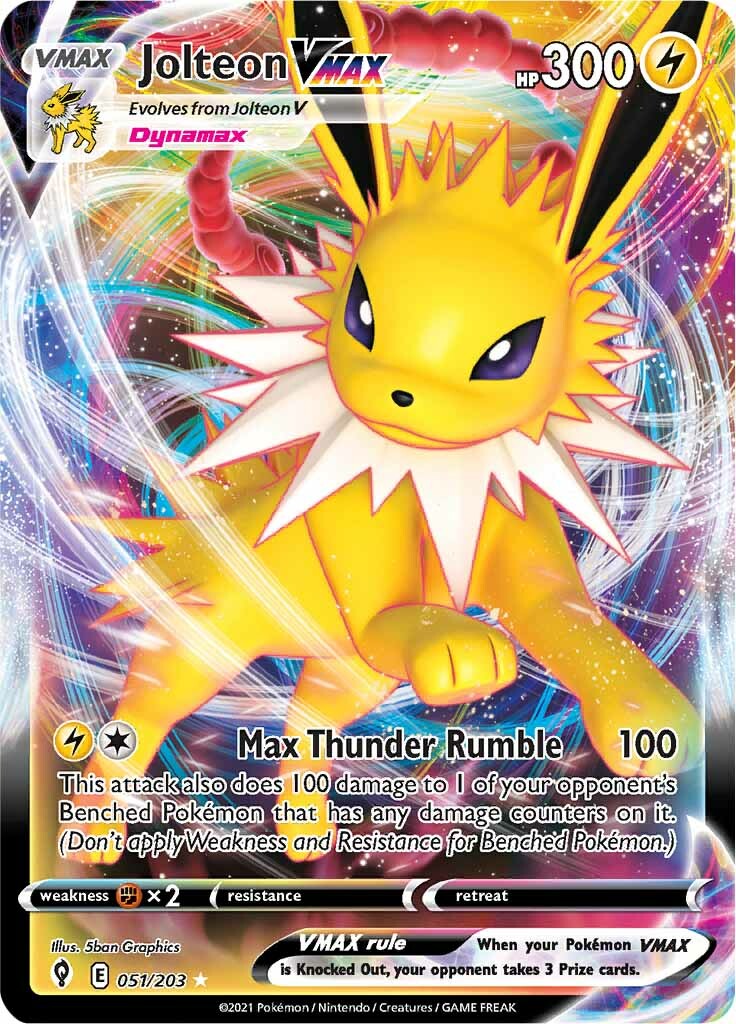 Jolteon VMAX (051/203) [Sword & Shield: Evolving Skies] | Exor Games New Glasgow